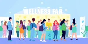 Campus wellness fair scheduled for Tuesday.png AI generated image using Flux AI