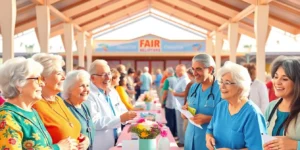 Senior Wellness Fair draws large crowd.png AI generated image using Flux AI