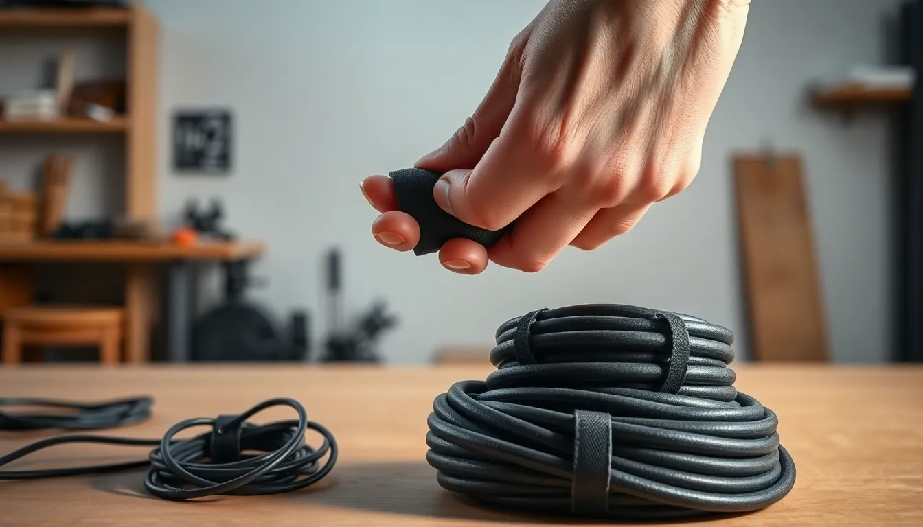 best way to store extension cords and cables without tangling