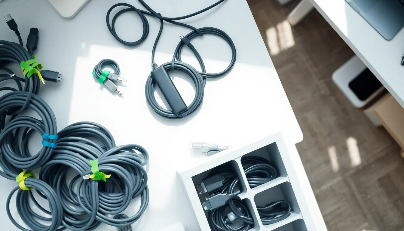 best way to store extension cords and cables without tangling