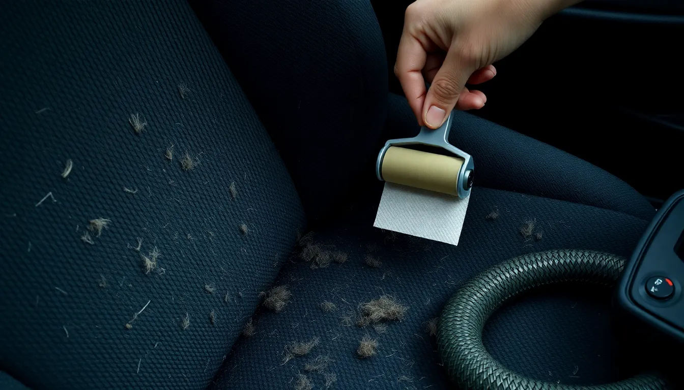 how to easily remove pet hair from car seats