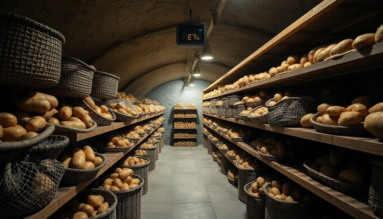 how to properly store onions and potatoes together