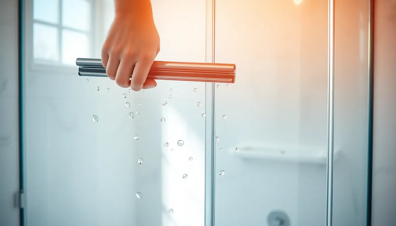 how to remove stubborn hard water stains from glass shower doors